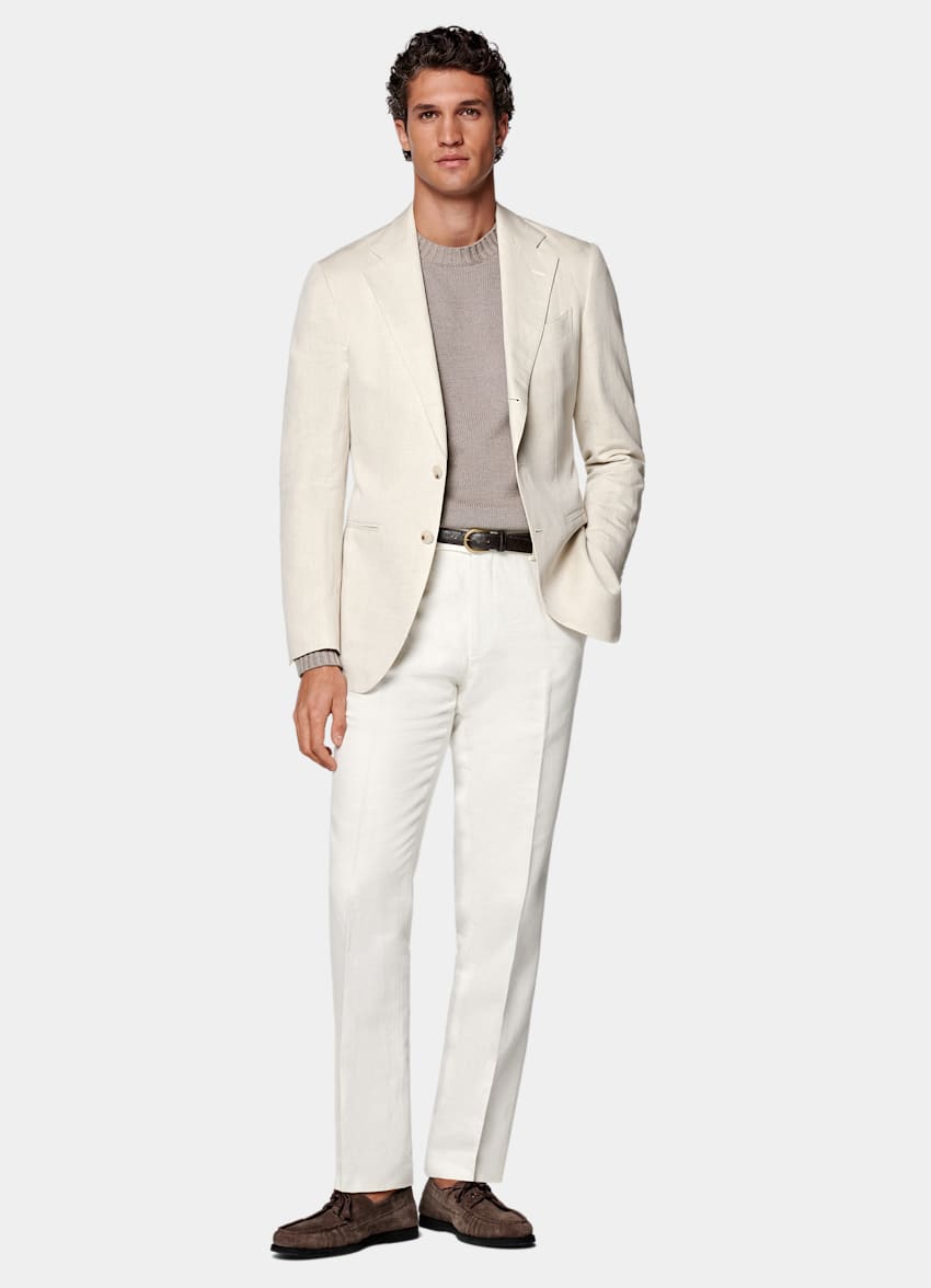 Sand Tailored Fit Havana Suit Jacket