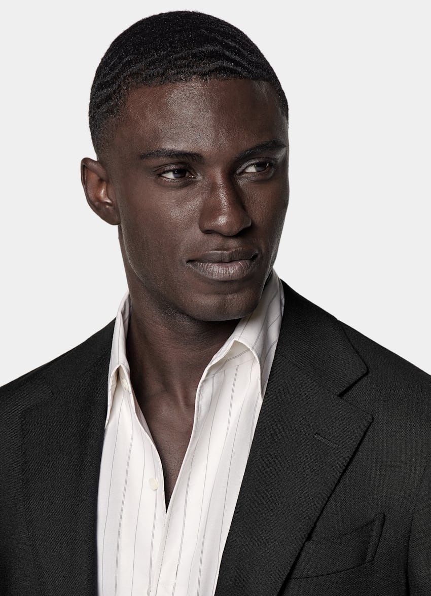 Black Tailored Fit Havana Suit