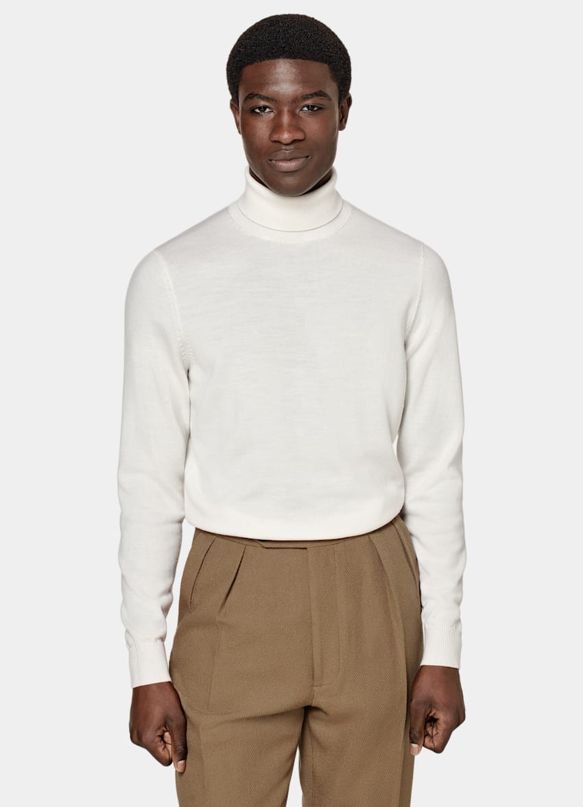 Off-White Merino Turtleneck