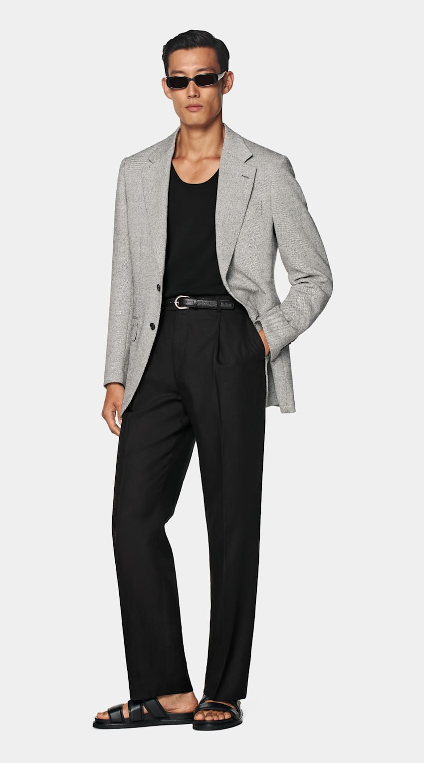 Black Tailored Fit Milano Blazer