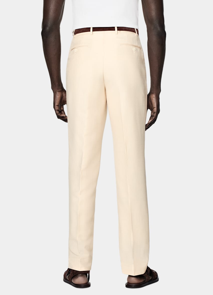 Light Yellow Tailored Fit Milano Suit