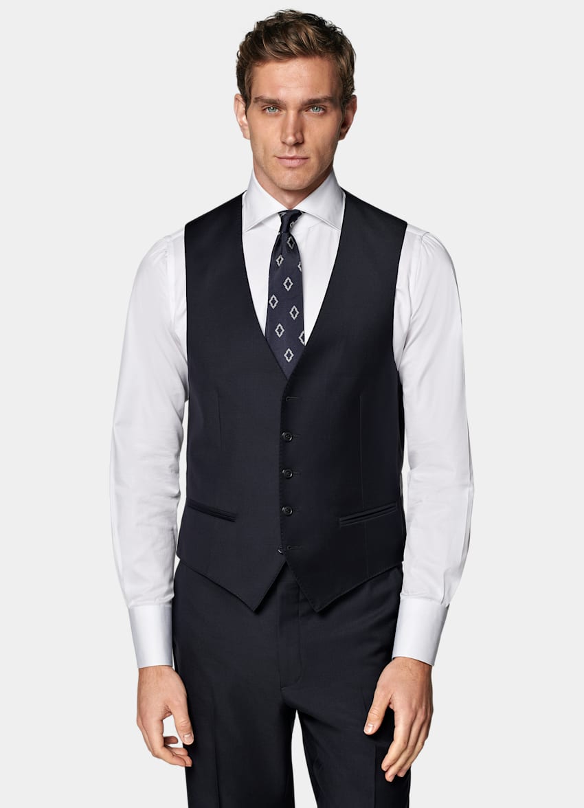 Navy Waistcoat
