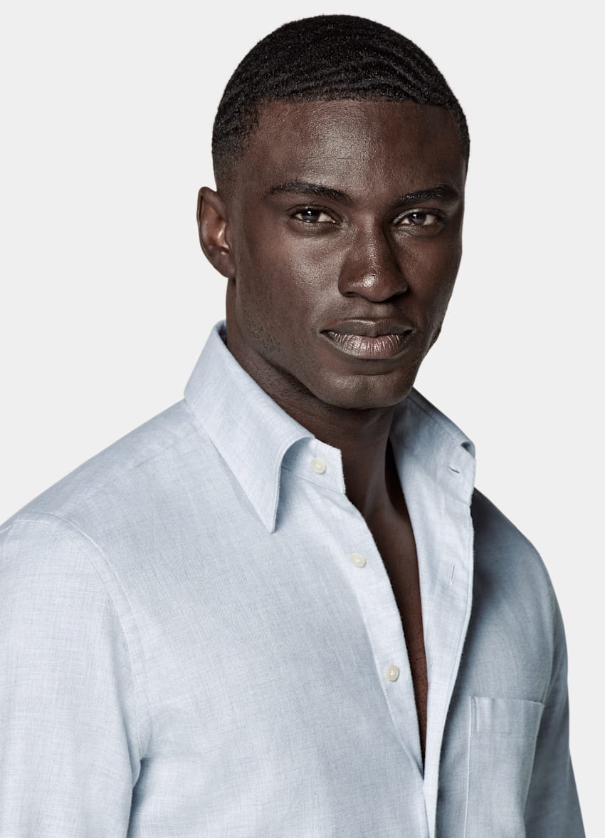 Light Blue Tailored Fit Shirt