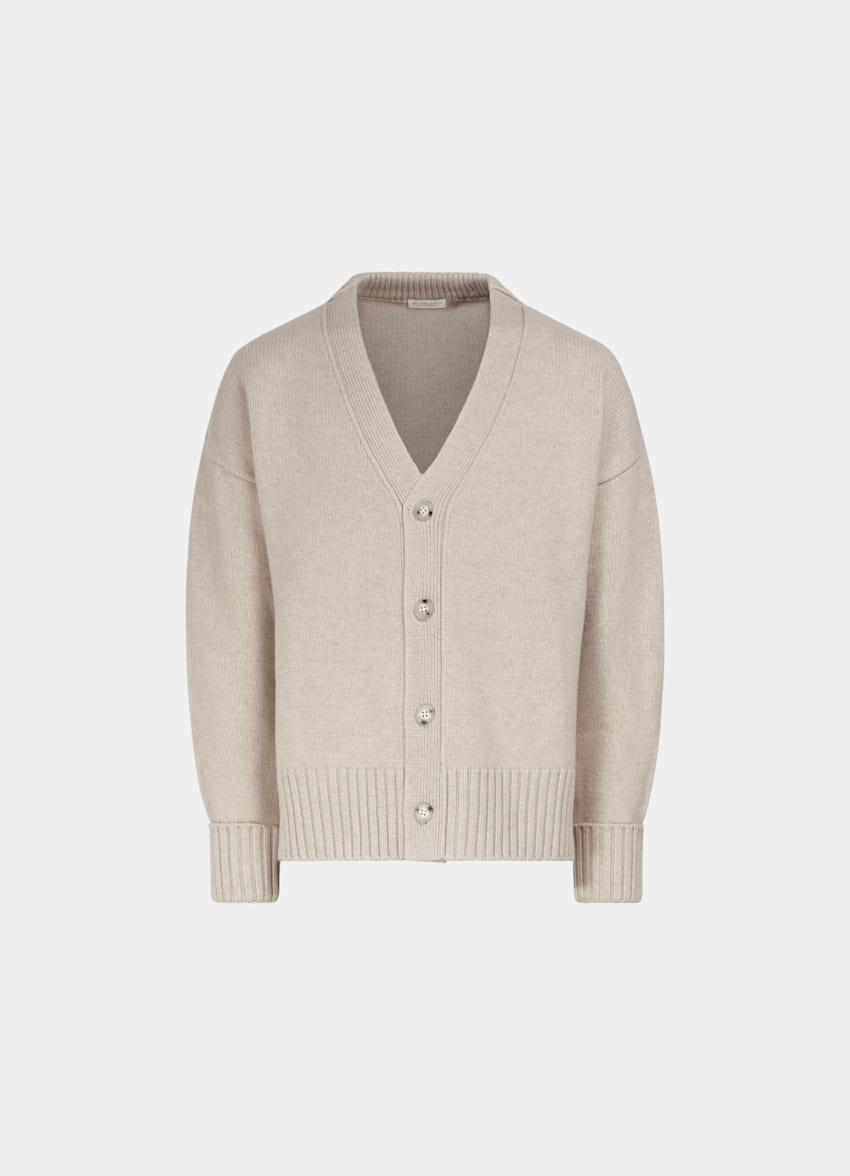 Off-White Merino Oversized Cardigan