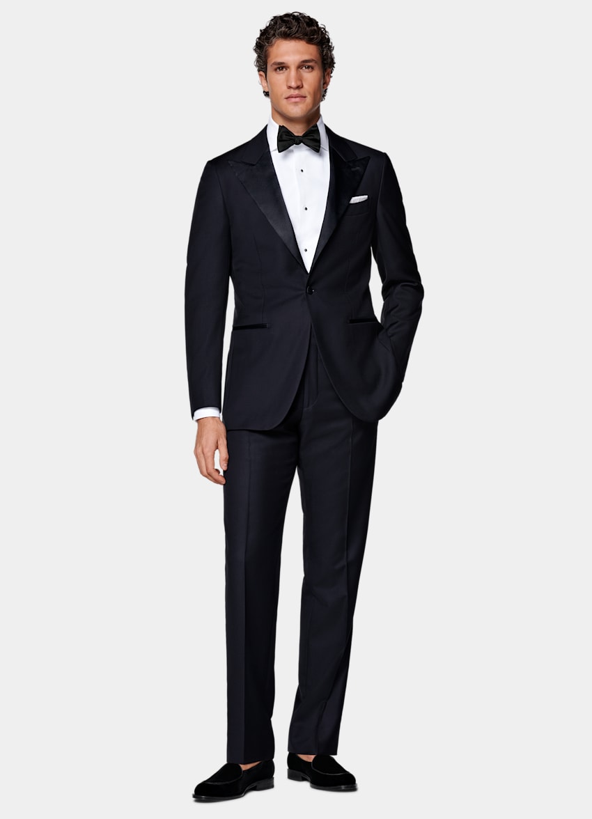 Navy Tailored Fit Havana Dinner Jacket