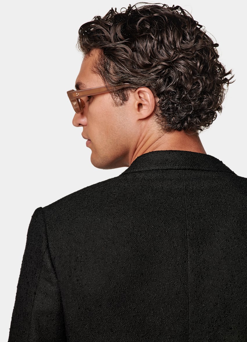 Black Tailored Fit Milano Blazer