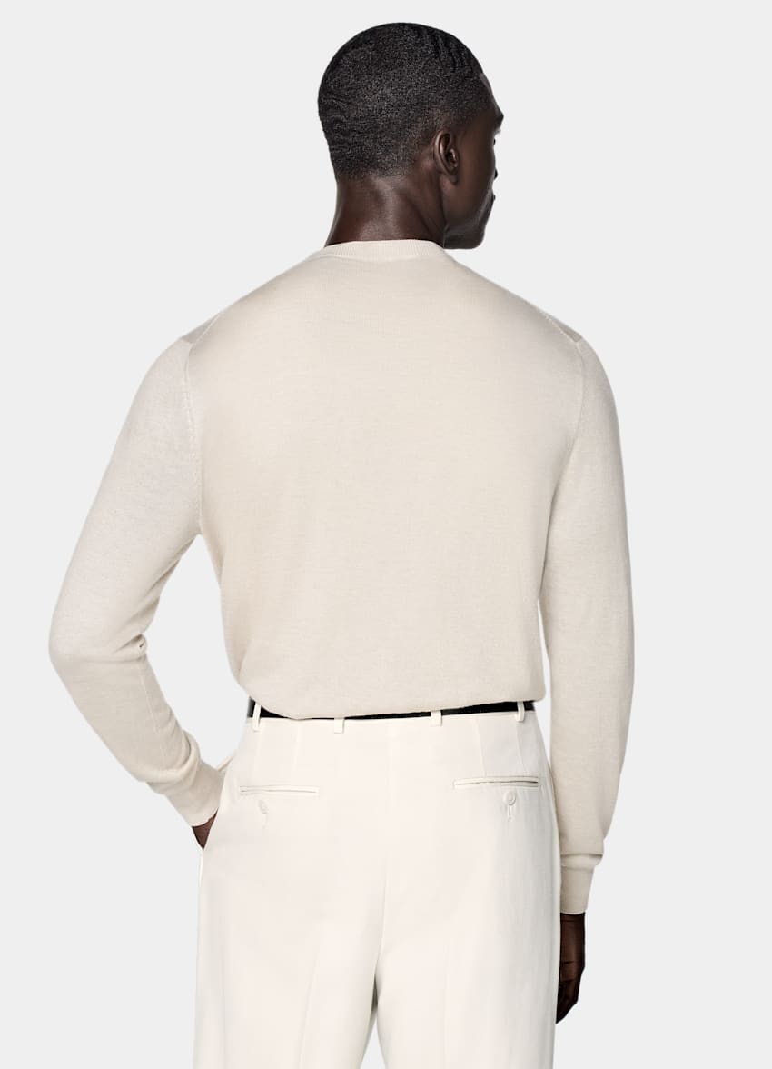 Sand V-Neck Cardigan