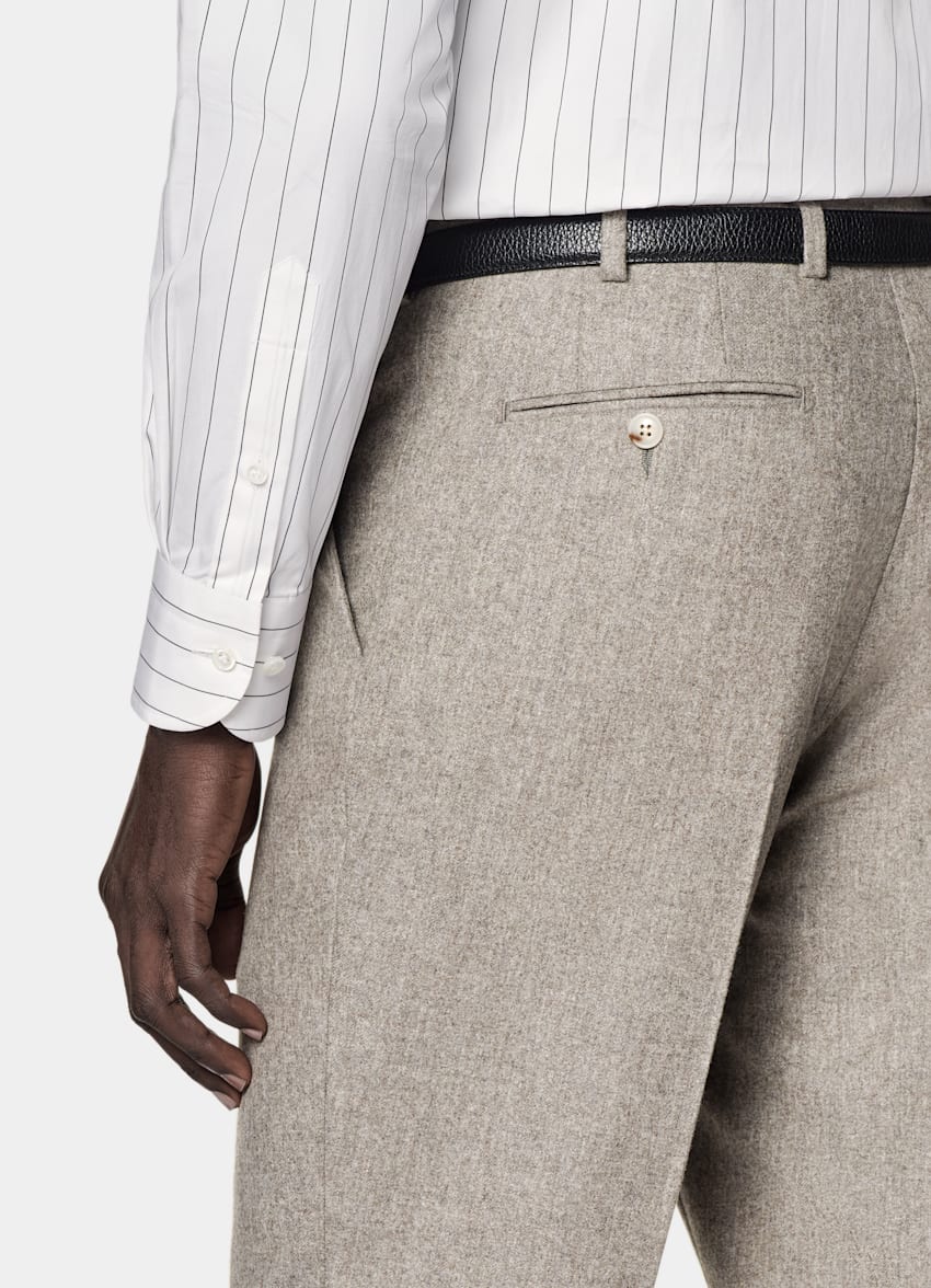 Taupe Relaxed Fit Roma Suit