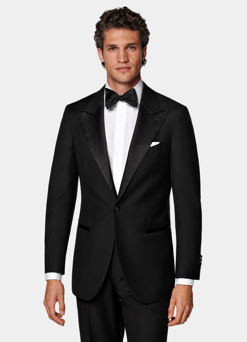 Black Tailored Fit Havana Dinner Jacket