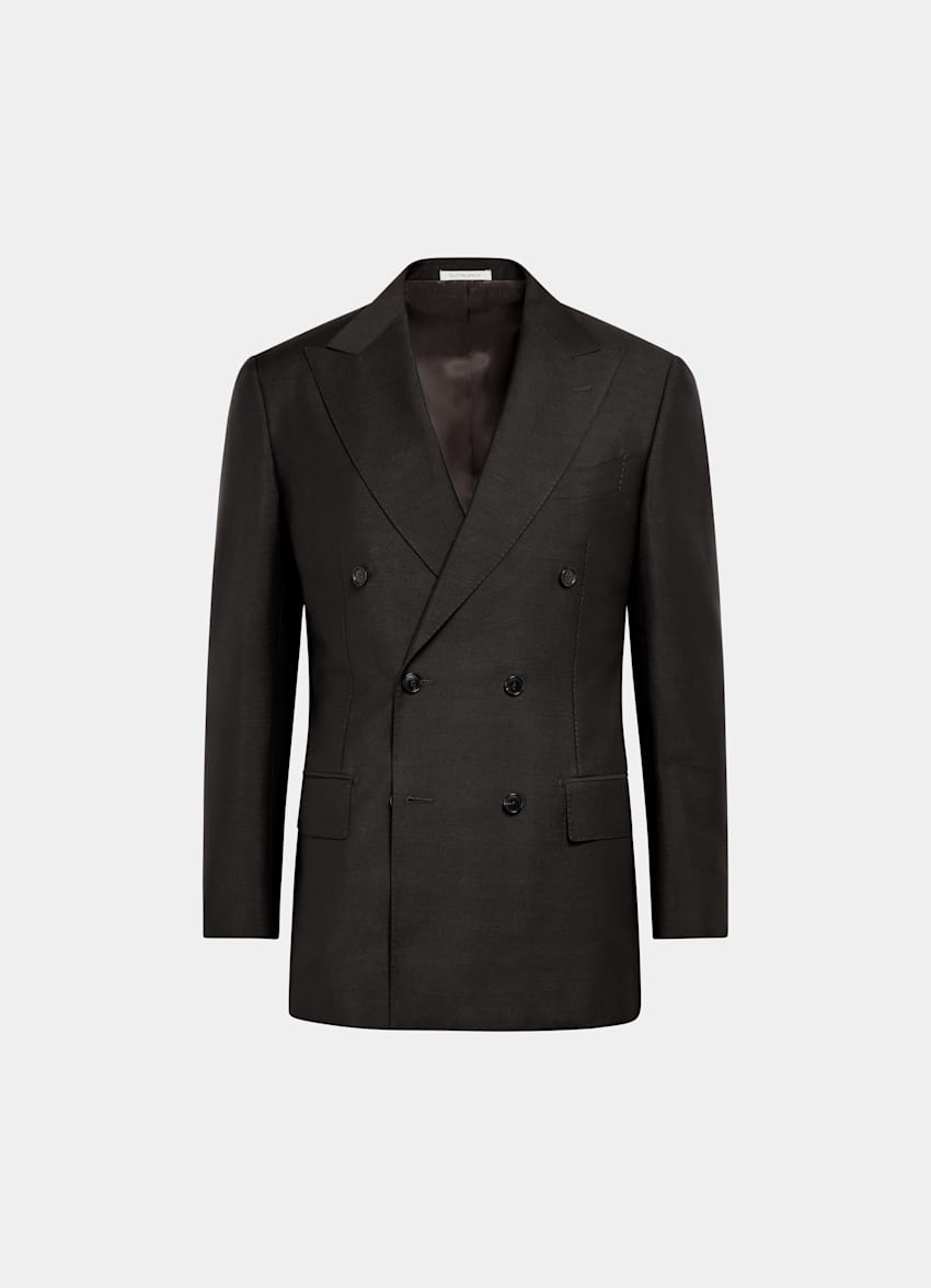 Dark Brown Tailored Fit Milano Suit