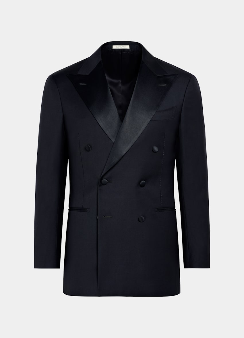 Navy Tailored Fit Havana Dinner Jacket