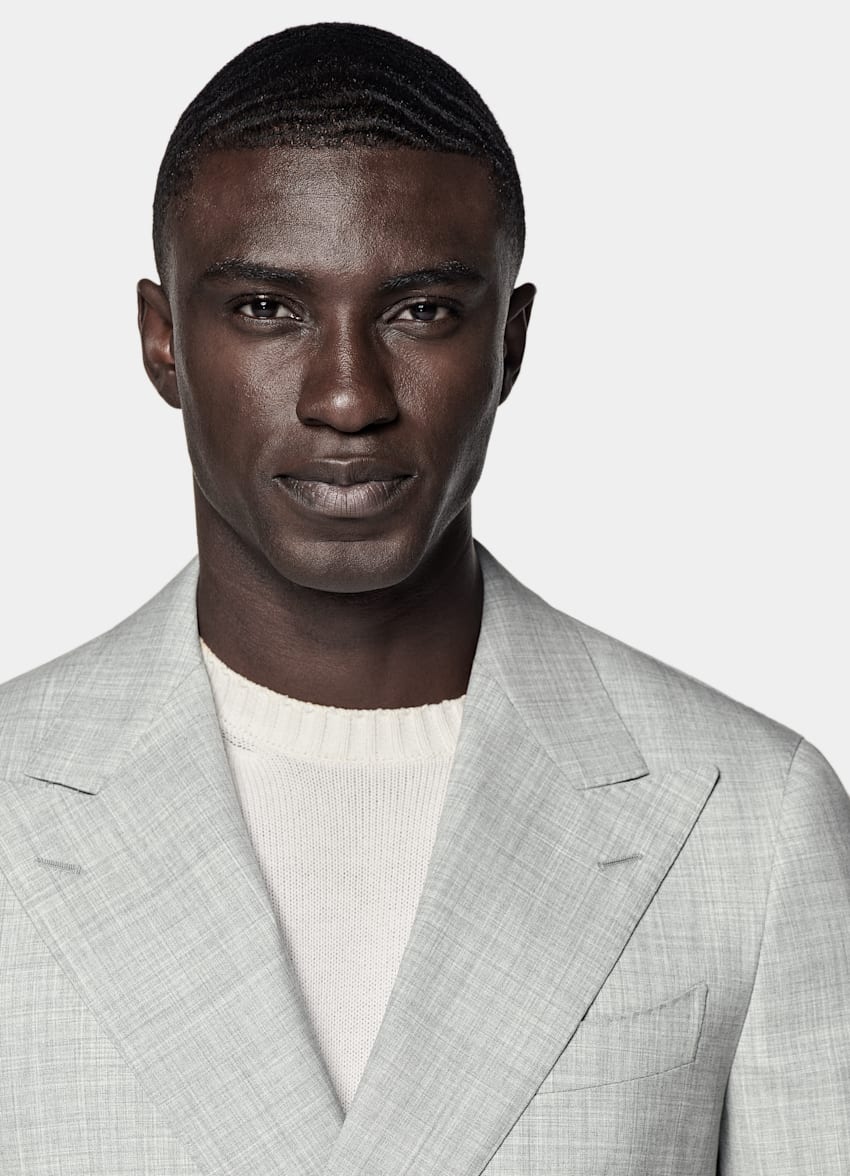 Light Grey Custom Made Suit