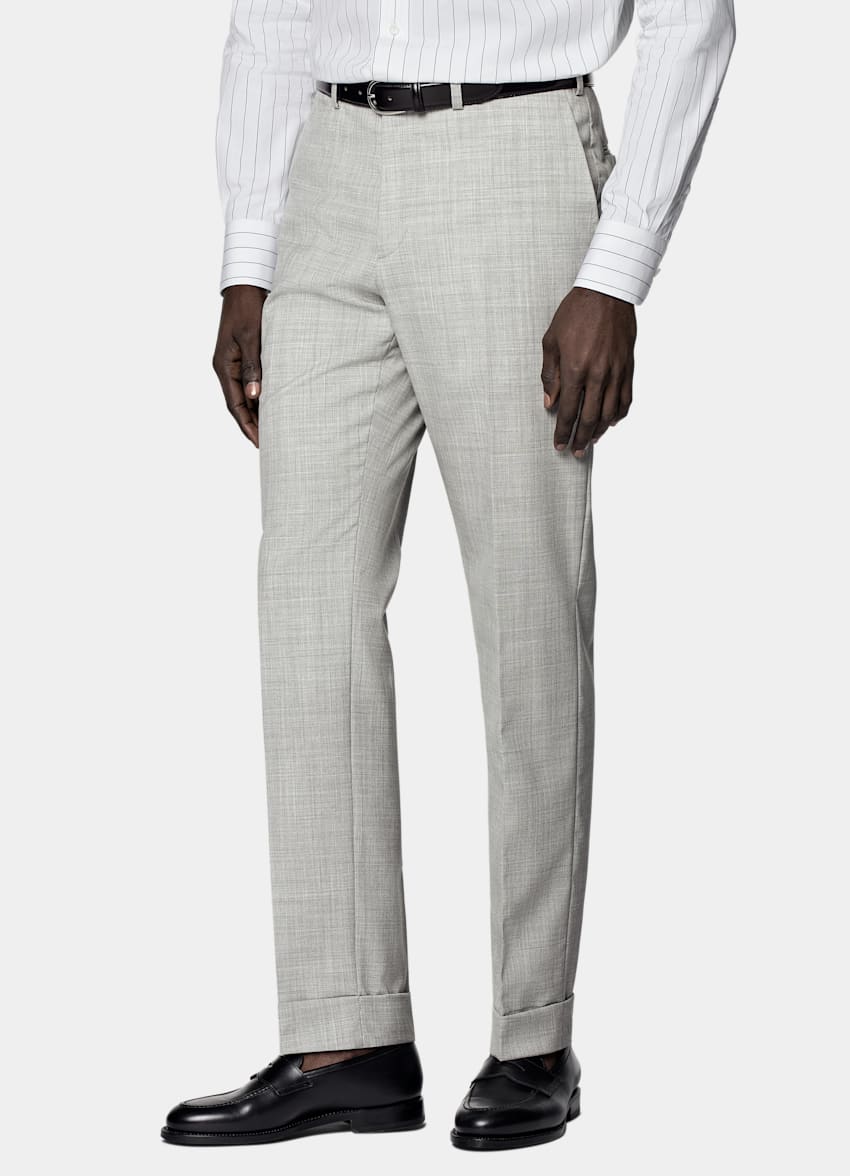 Light Grey Perennial Tailored Fit Havana Suit