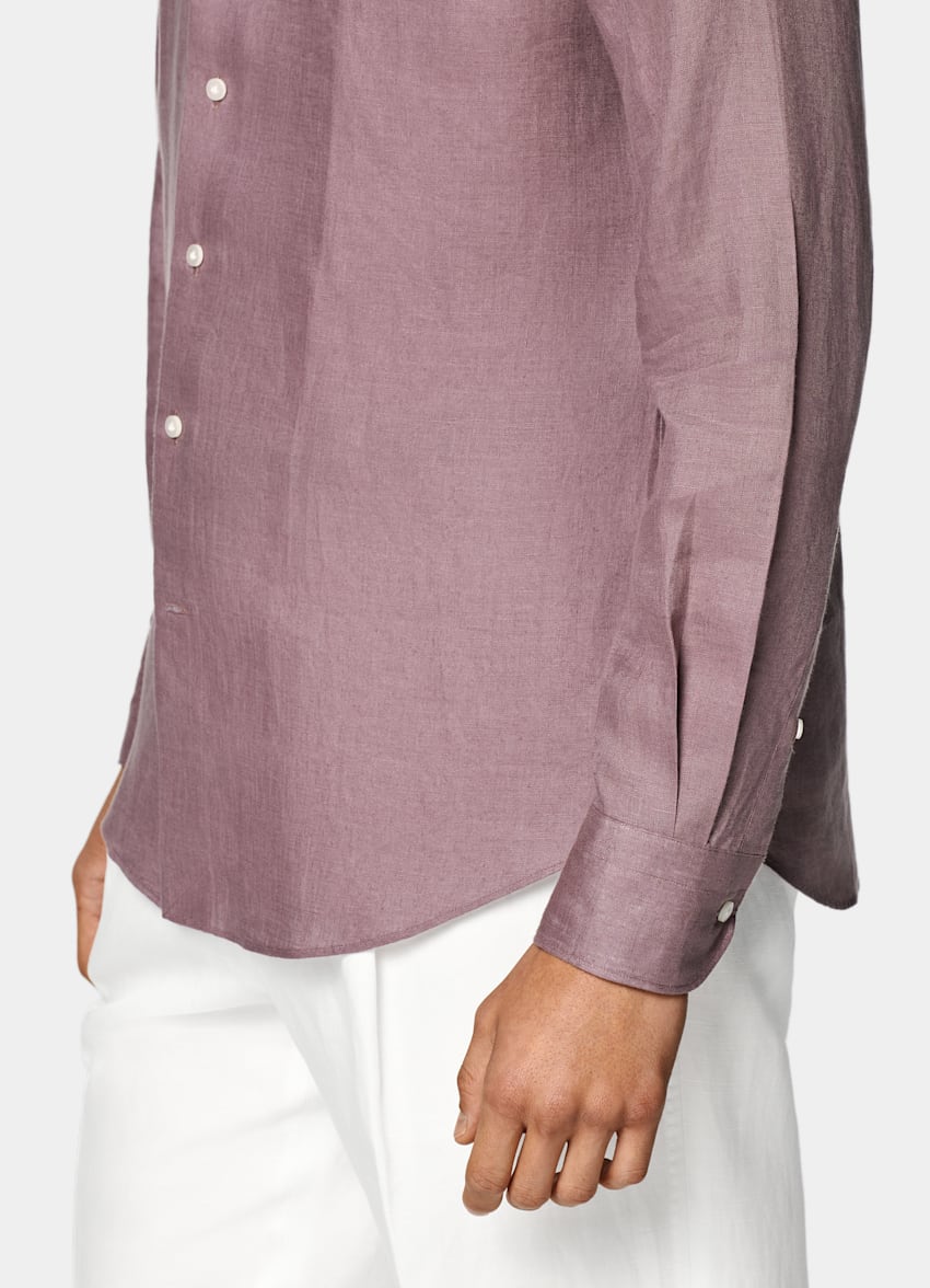 Purple Tailored Fit Shirt