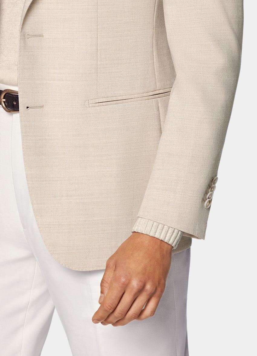 Sand Tailored Fit Havana Suit Jacket