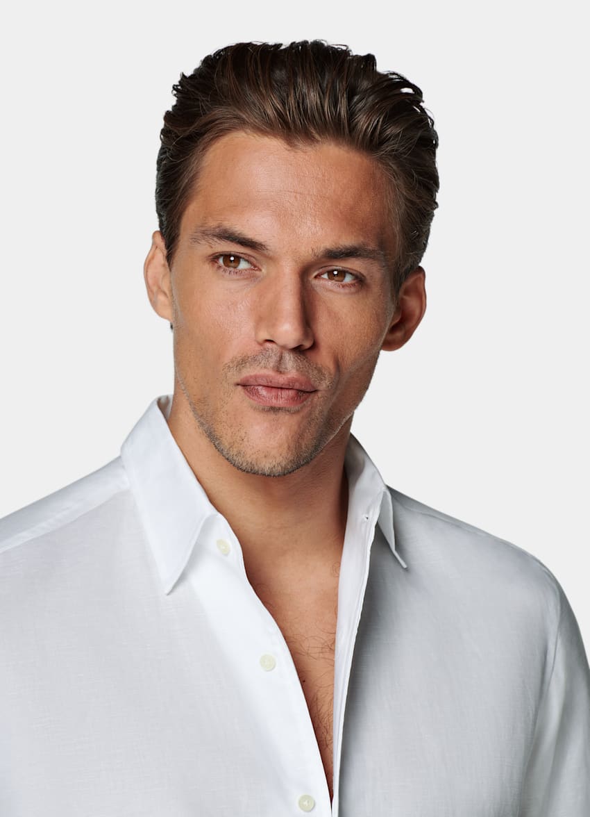 White Tailored Fit Shirt
