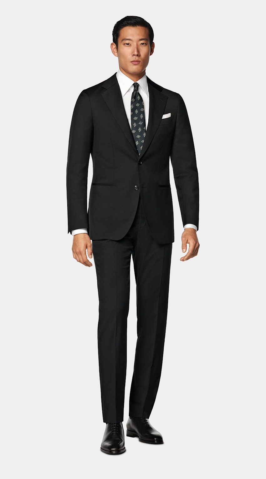 Black Perennial Tailored Fit Havana Suit