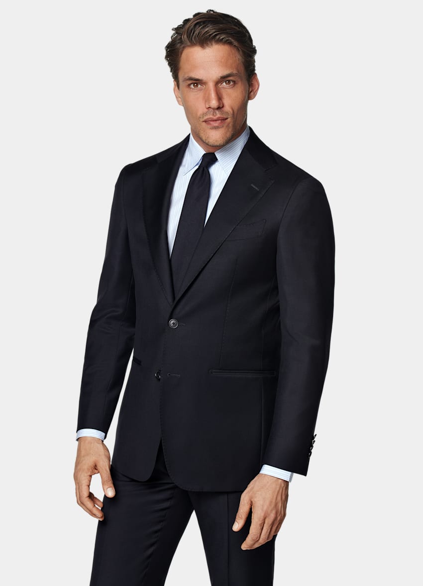 Navy Custom Made Suit