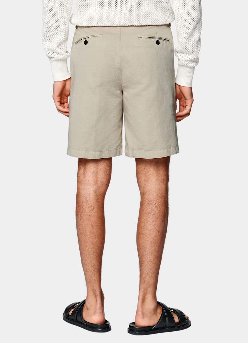 Sand Straight Leg Shorts