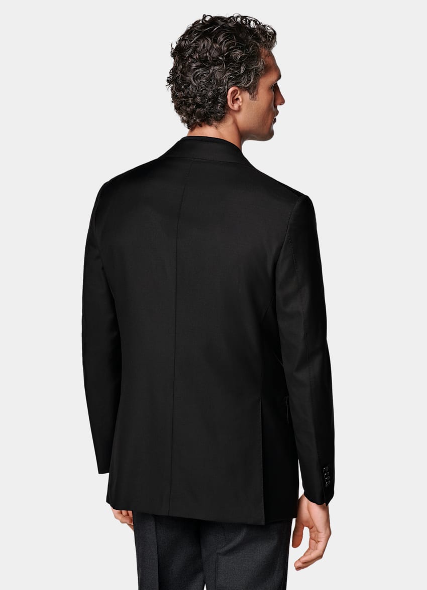 Black Tailored Fit Havana Suit Jacket