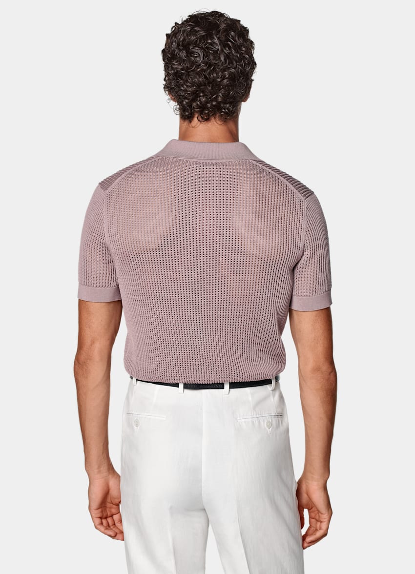 Purple Crochet Polo