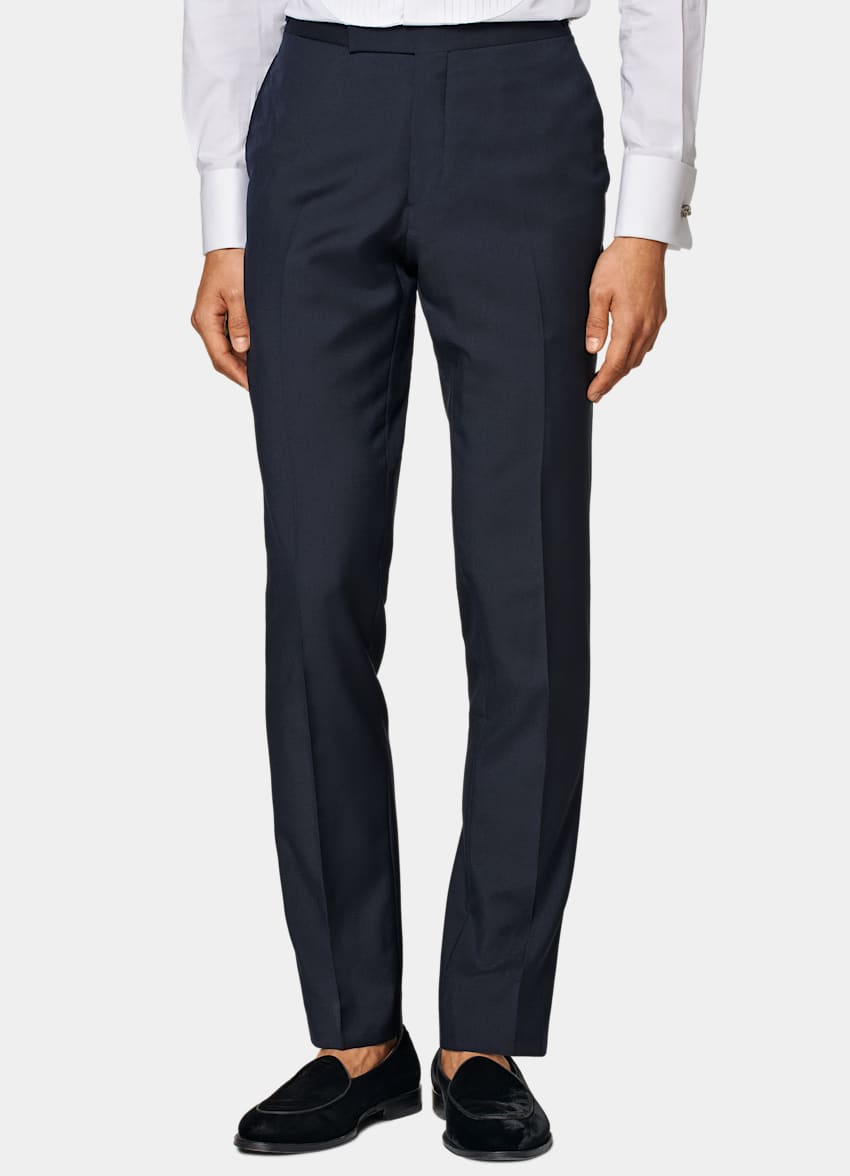Navy Three-Piece Tailored Fit Lazio Tuxedo