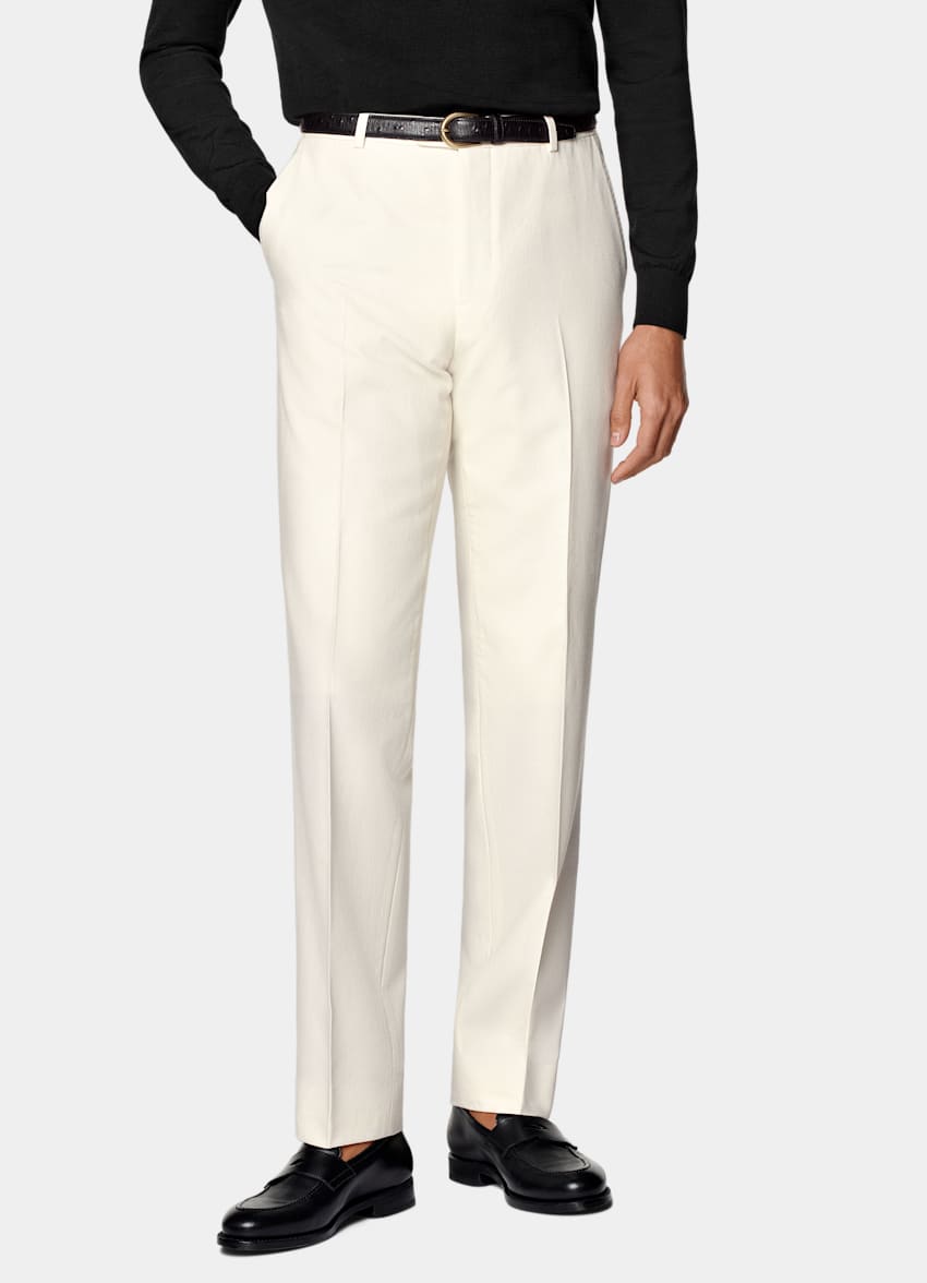 Off-White Straight Leg Pants