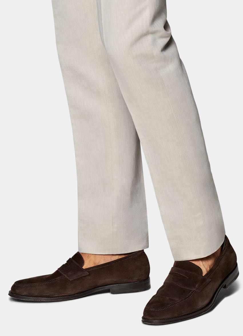 Sand Slim Leg Straight Pants