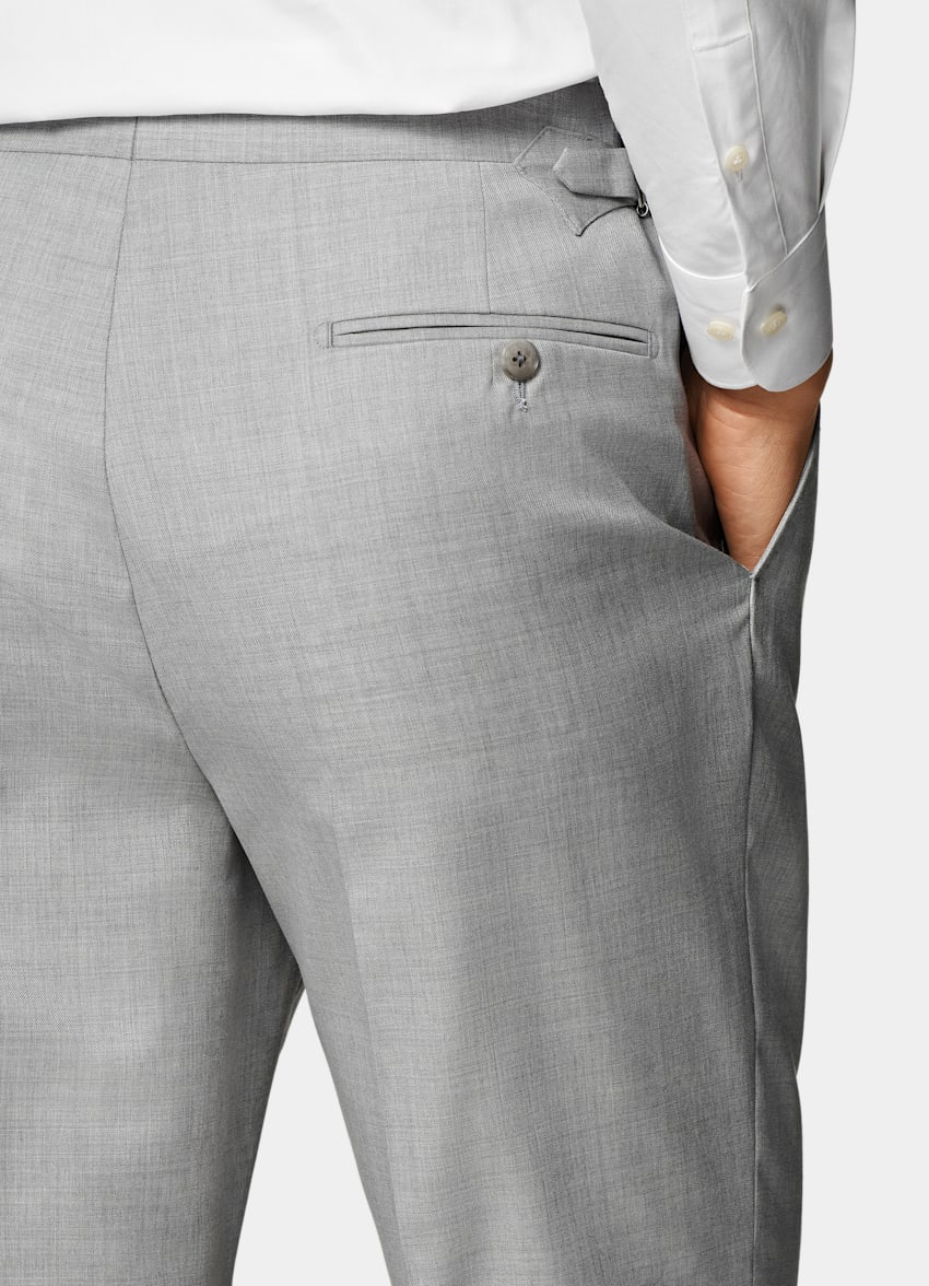 Light Grey Tailored Fit Havana Suit