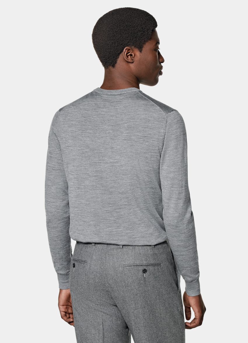Grey Merino Crewneck