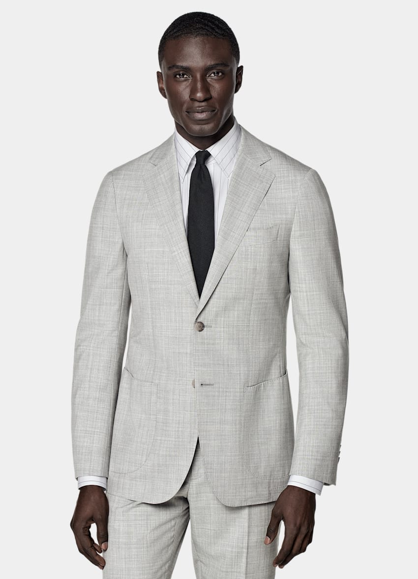 Light Grey Perennial Tailored Fit Havana Suit
