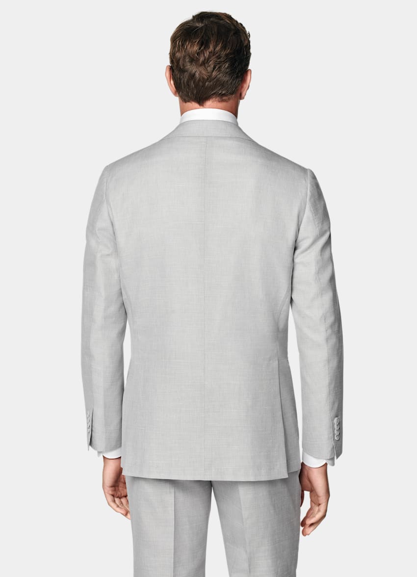 Light Grey Tailored Fit Havana Suit