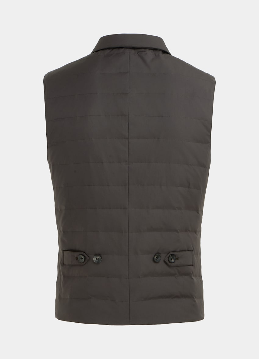 Brown Down Vest