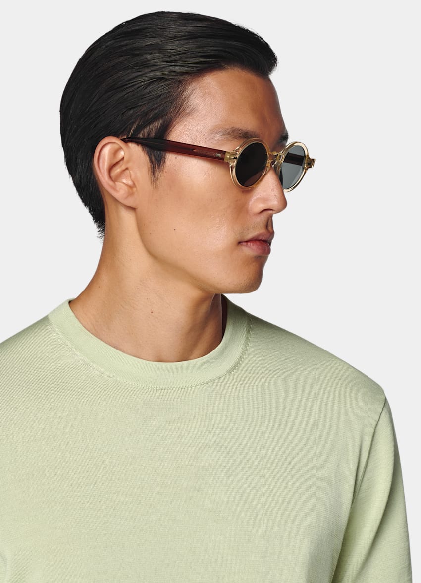 Light Green Short Sleeve Crewneck