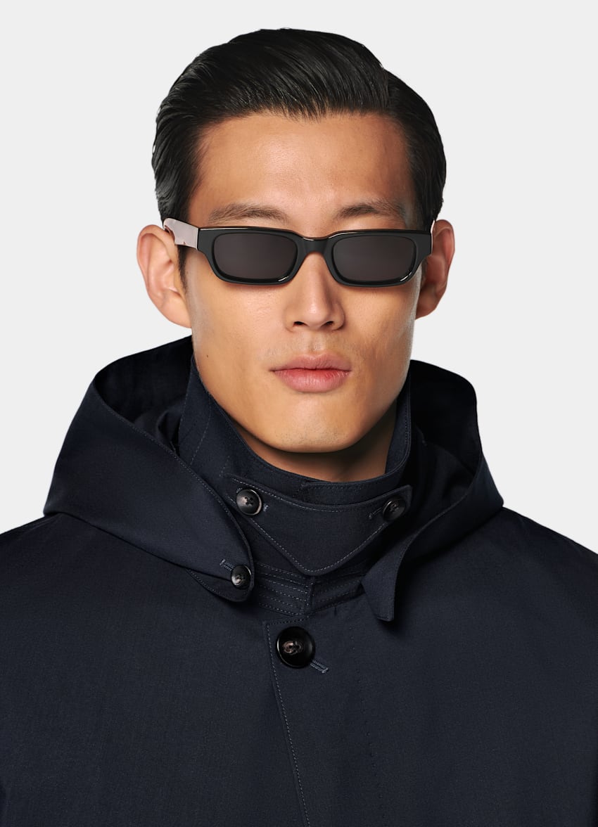 Navy Raincoat
