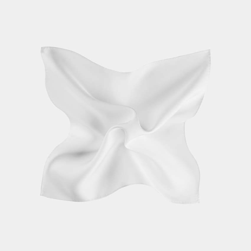 White Pocket Square