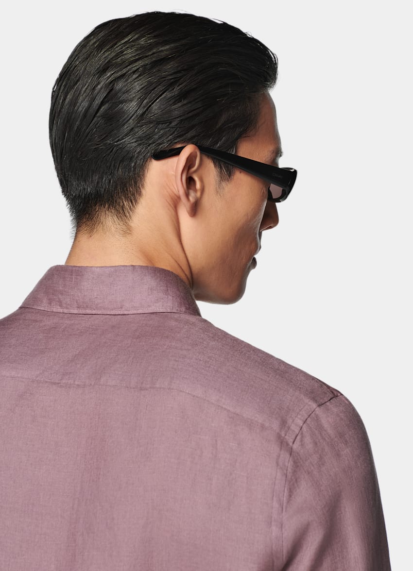 Purple Tailored Fit Shirt