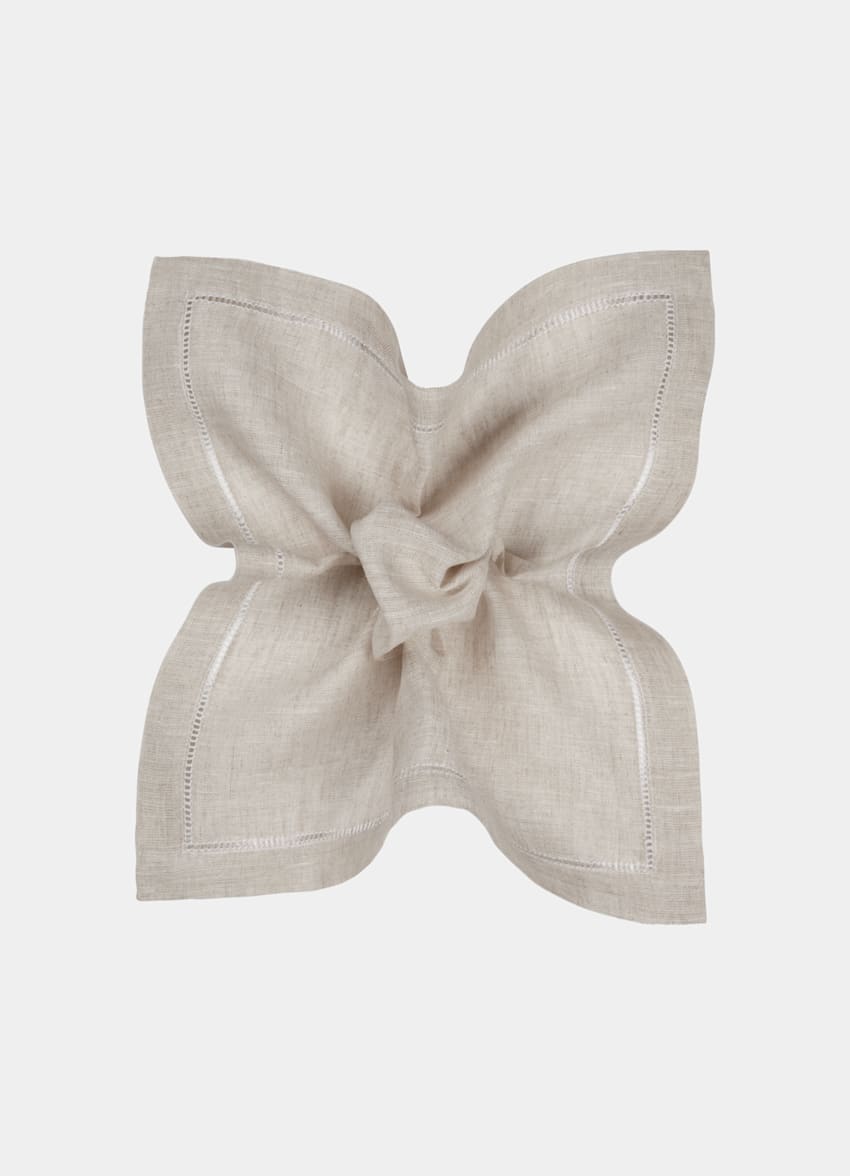 Light Brown Pocket Square