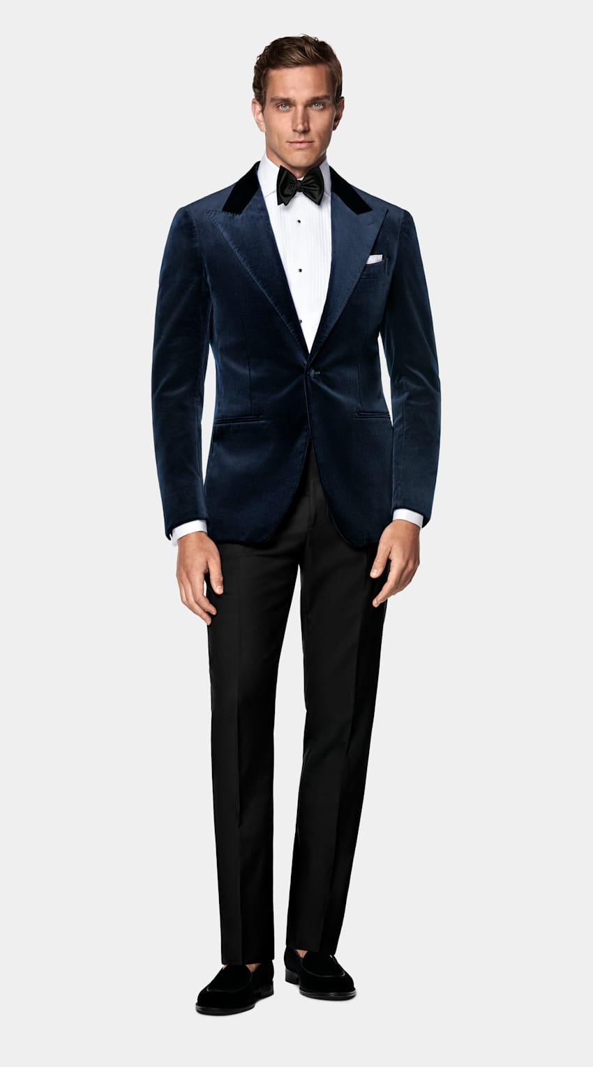 Navy Tailored Fit Havana Dinner Jacket