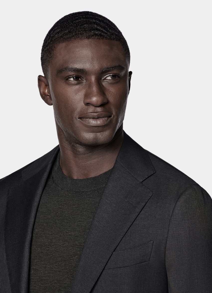 Dark Grey Perennial Tailored Fit Havana Suit