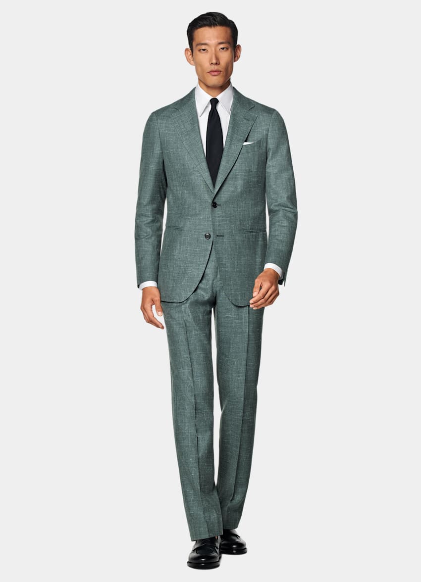 Green Tailored Fit Havana Suit