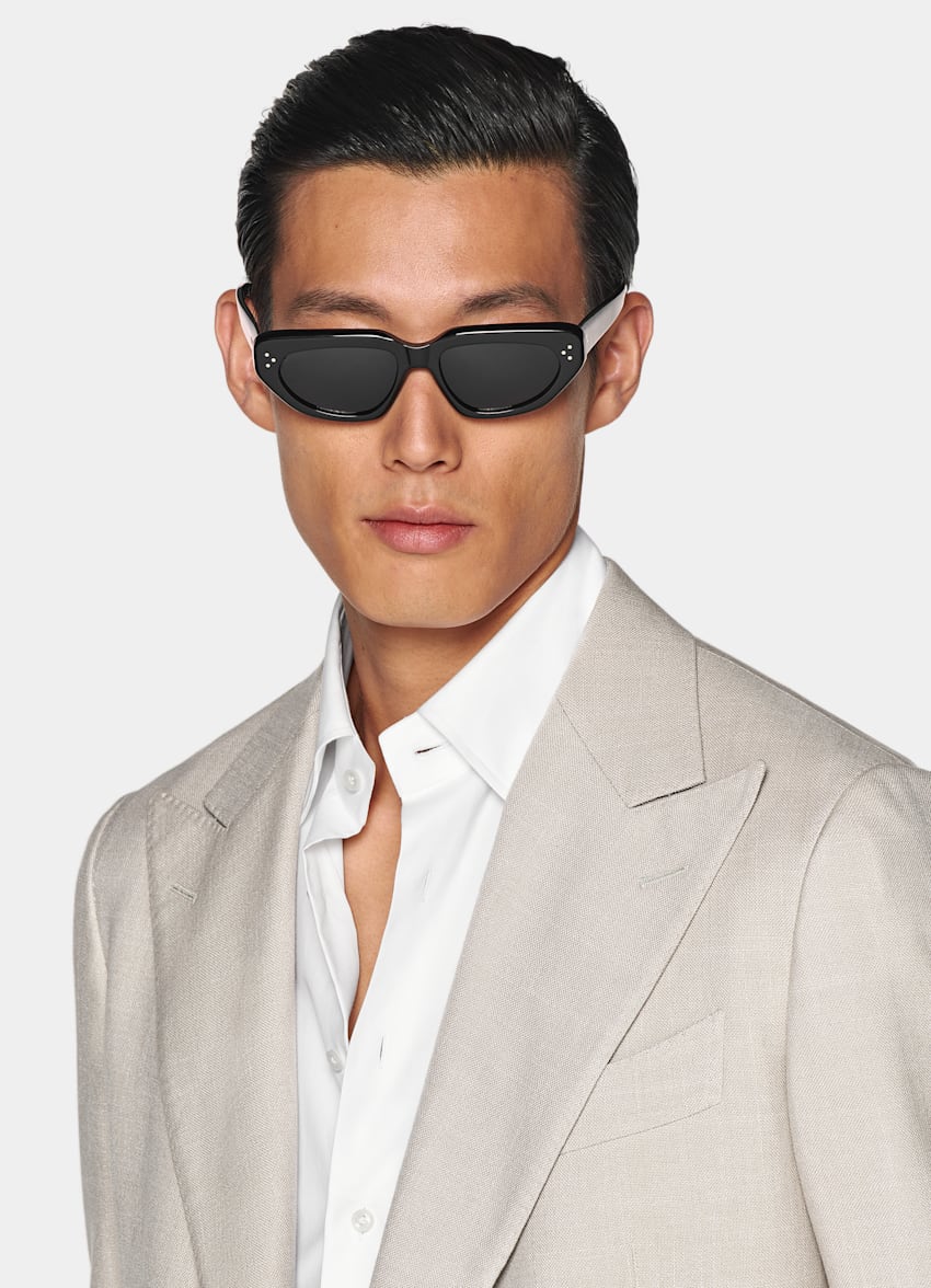 Light Taupe Tailored Fit Havana Blazer