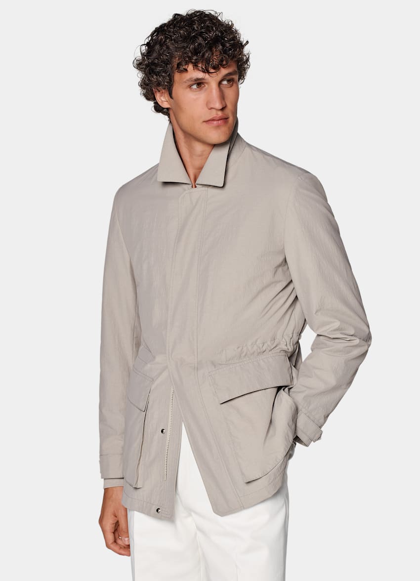 Light Taupe Field Jacket