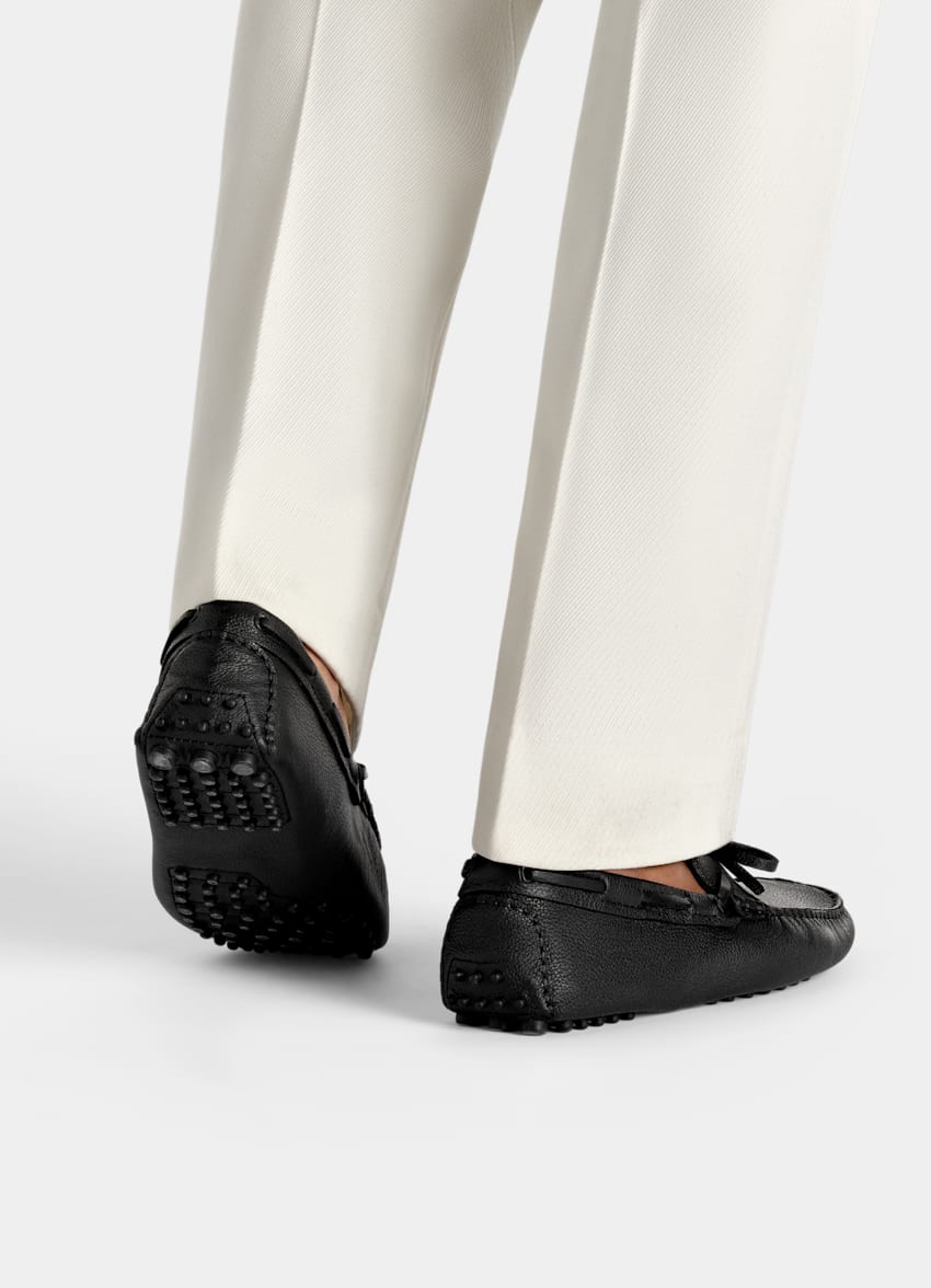 Black Driving Moccasins