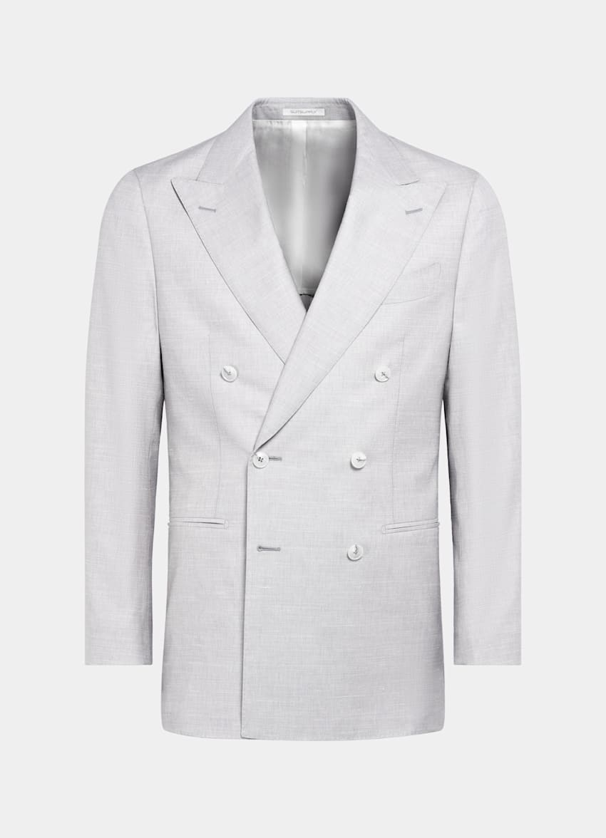 Light Grey Tailored Fit Havana Suit