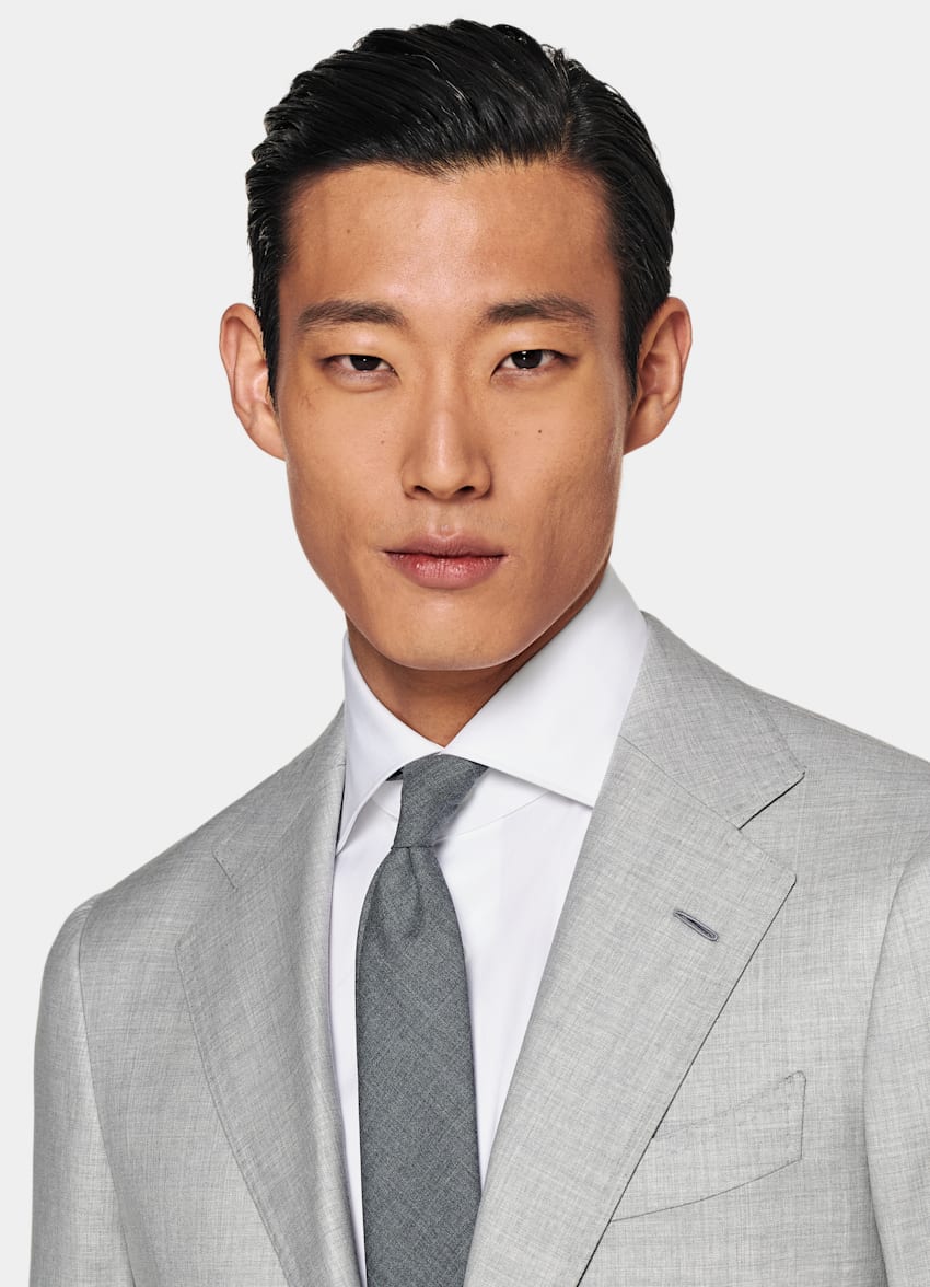 Light Grey Custom Made Suit