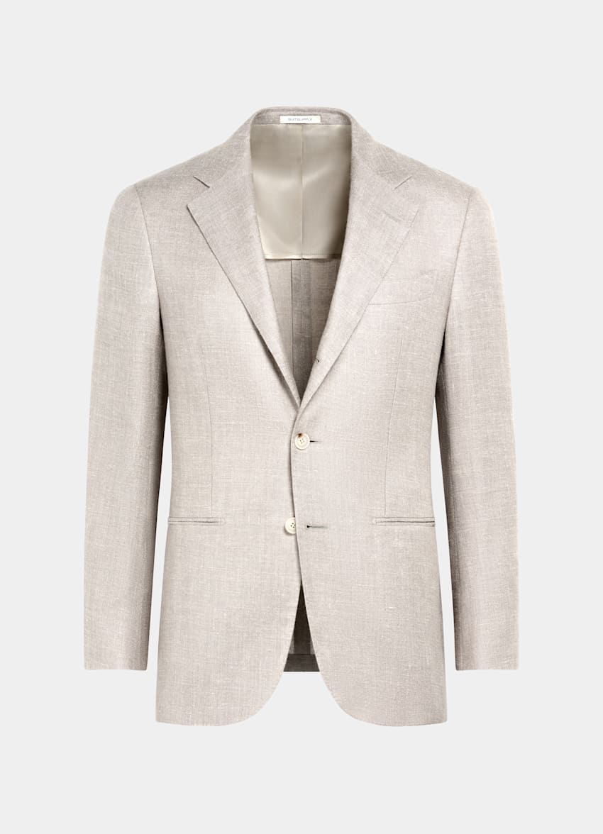 Light Taupe Tailored Fit Havana Suit