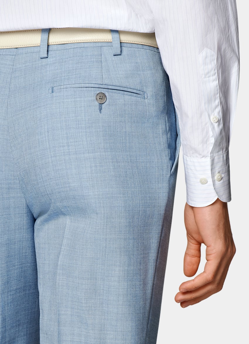 Light Blue Perennial Tailored Fit Havana Suit