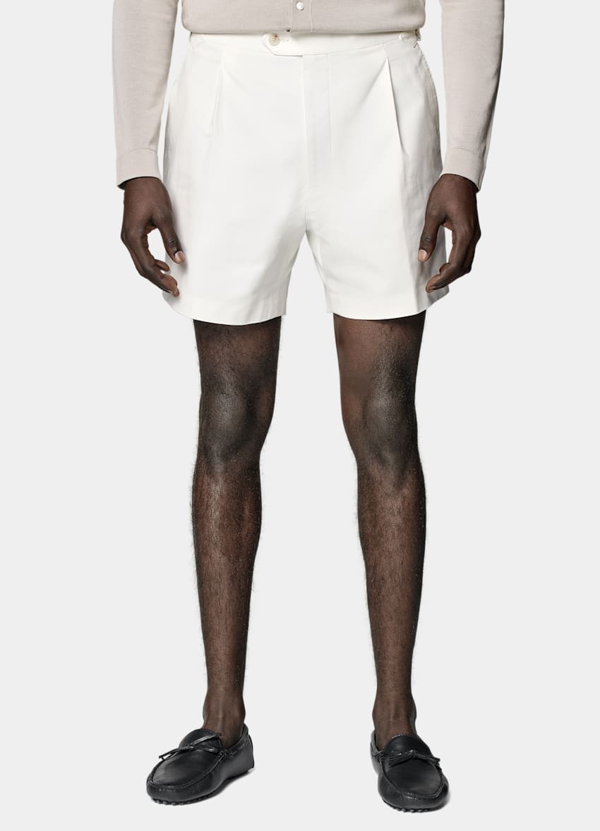 Off-White Straight Leg Shorts