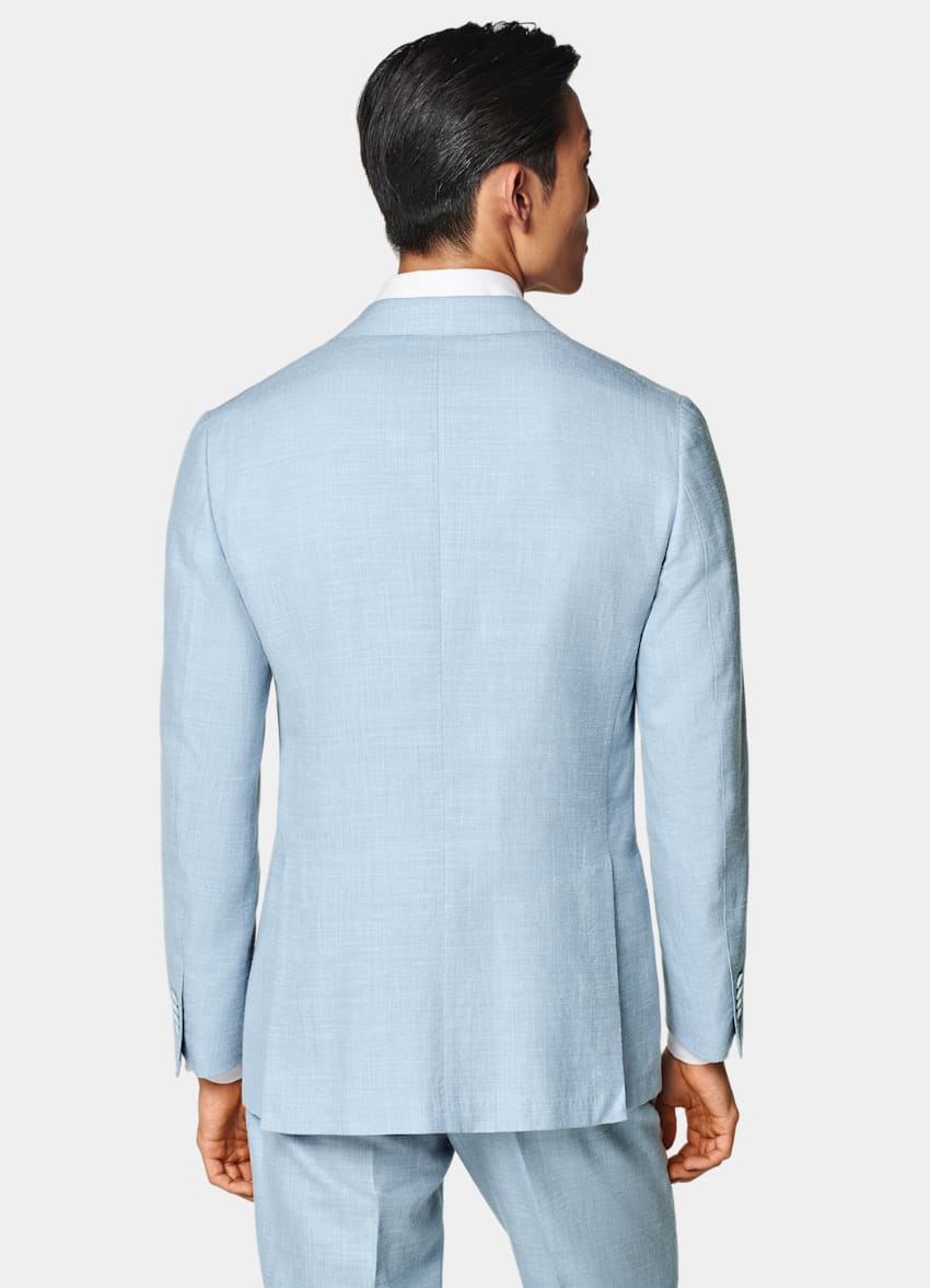 Light Blue Tailored Fit Havana Suit